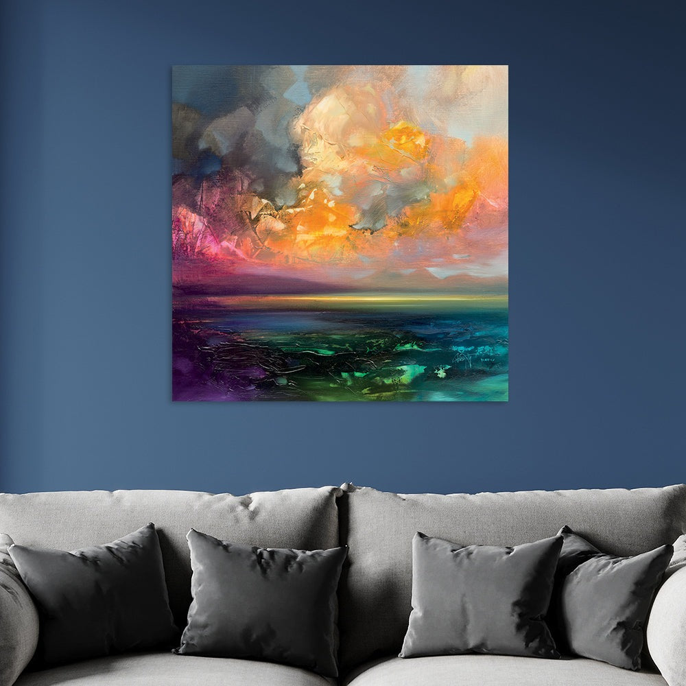 Product photograph of Scott Naismith Isle Of Jura Emerges Canvas- 85 X 85 from Olivia's.