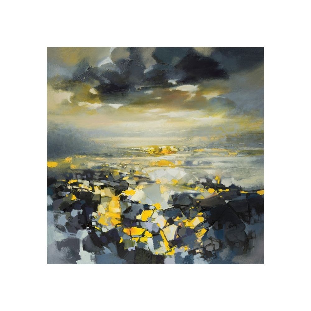 Product photograph of Scott Naismith Yellow Matter 1 Canvas - 85 X 85 from Olivia's