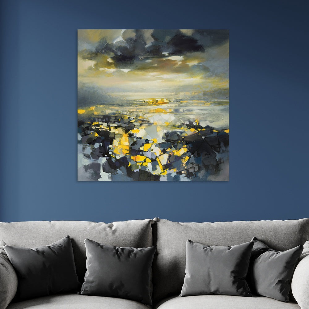 Product photograph of Scott Naismith Yellow Matter 1 Canvas - 85 X 85 from Olivia's.