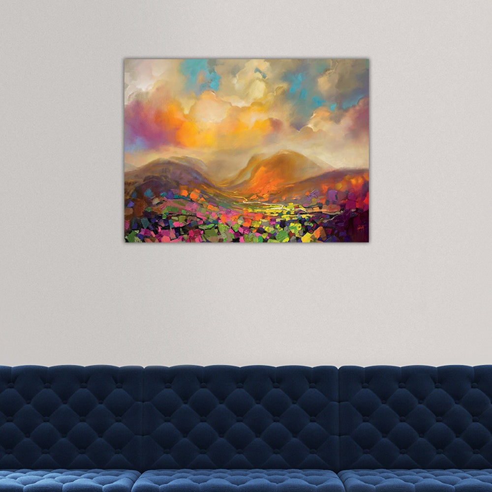 Product photograph of Scott Naismith Nevis Range Colour Canvas 100x50 from Olivia's.