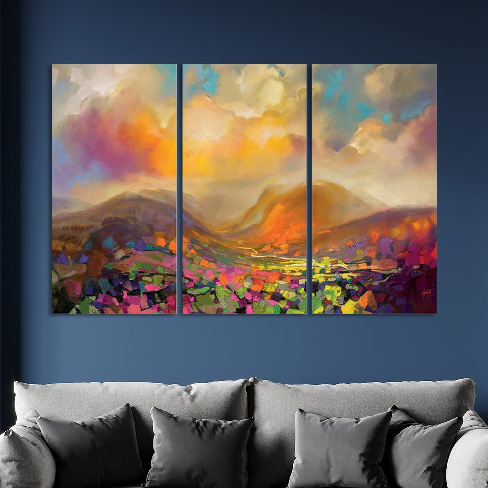 Product photograph of Scott Naismith Nevis Range Colour Canvas 100x50 from Olivia's.