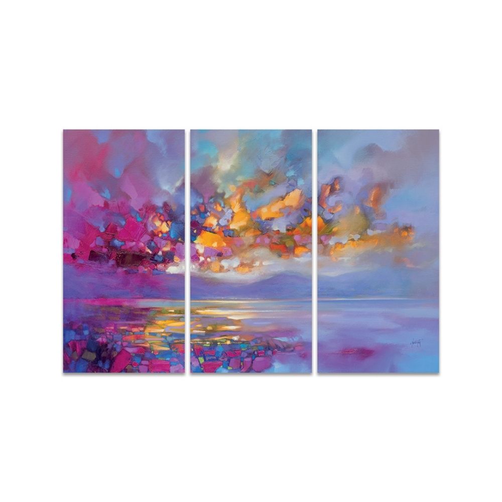 Product photograph of Scott Naismith Magenta Refraction Canvas 85x120 from Olivia's