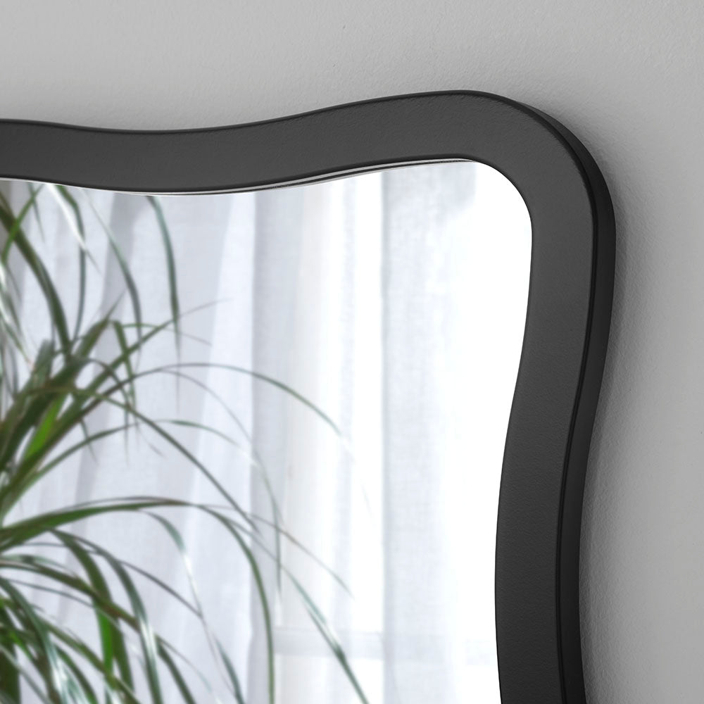 Product photograph of Olivia S Rowan Rectangular Wall Mirror In Black 120 X 80 from Olivia's.