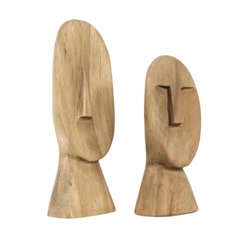 Product photograph of Must Living Set Of 2 Nosy Statue In Natural from Olivia's