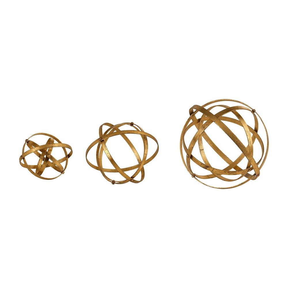 Product photograph of Uttermost Stetson Gold Spheres - Set Of 3 from Olivia's