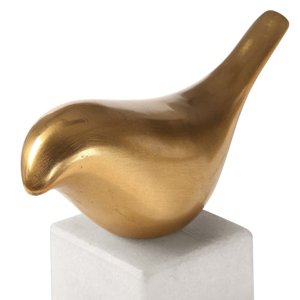 Product photograph of Uttermost Songbirds Brass Sculpture from Olivia's.