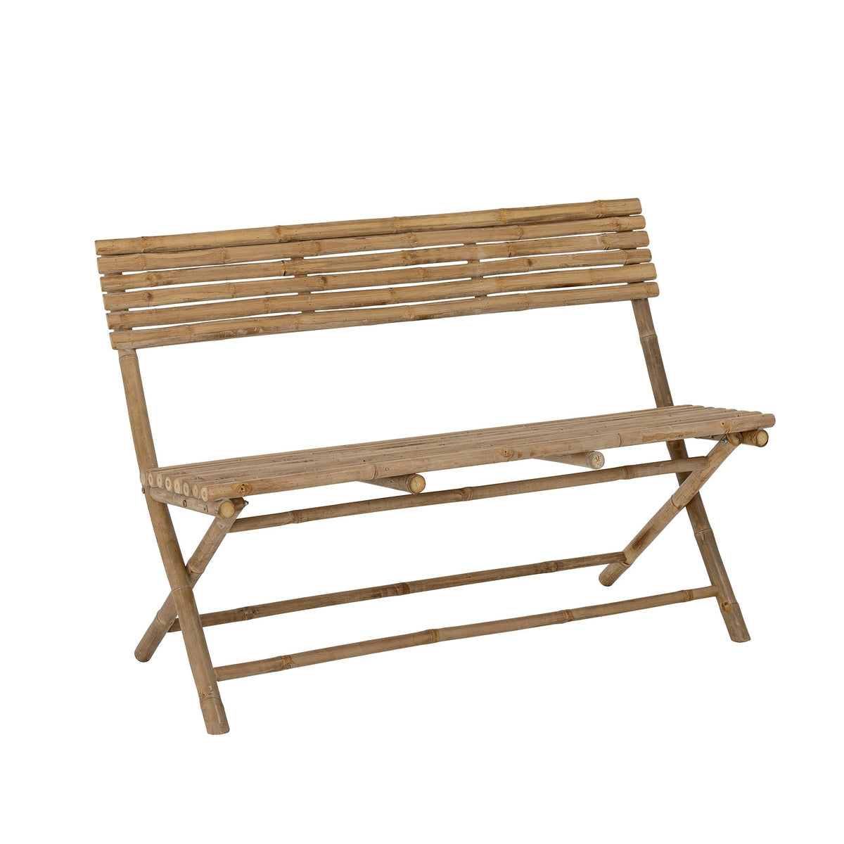 Product photograph of Bloomingville Outdoor Sole Bamboo Bench In Natural from Olivia's.