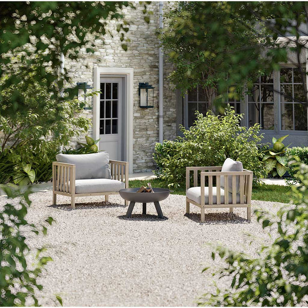 Product photograph of Garden Trading Porthallow Armchairs Whitewash from Olivia's.