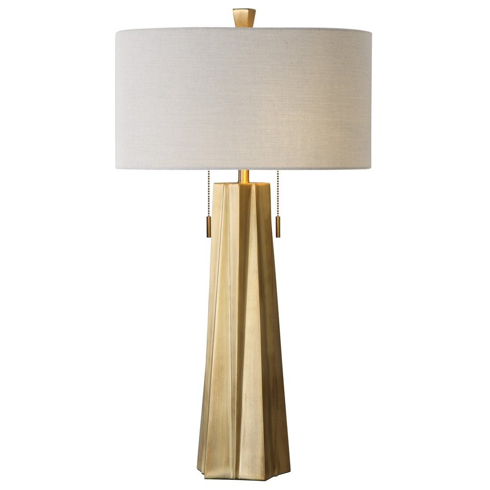 Product photograph of Uttermost Maris Gold Table Lamp from Olivia's