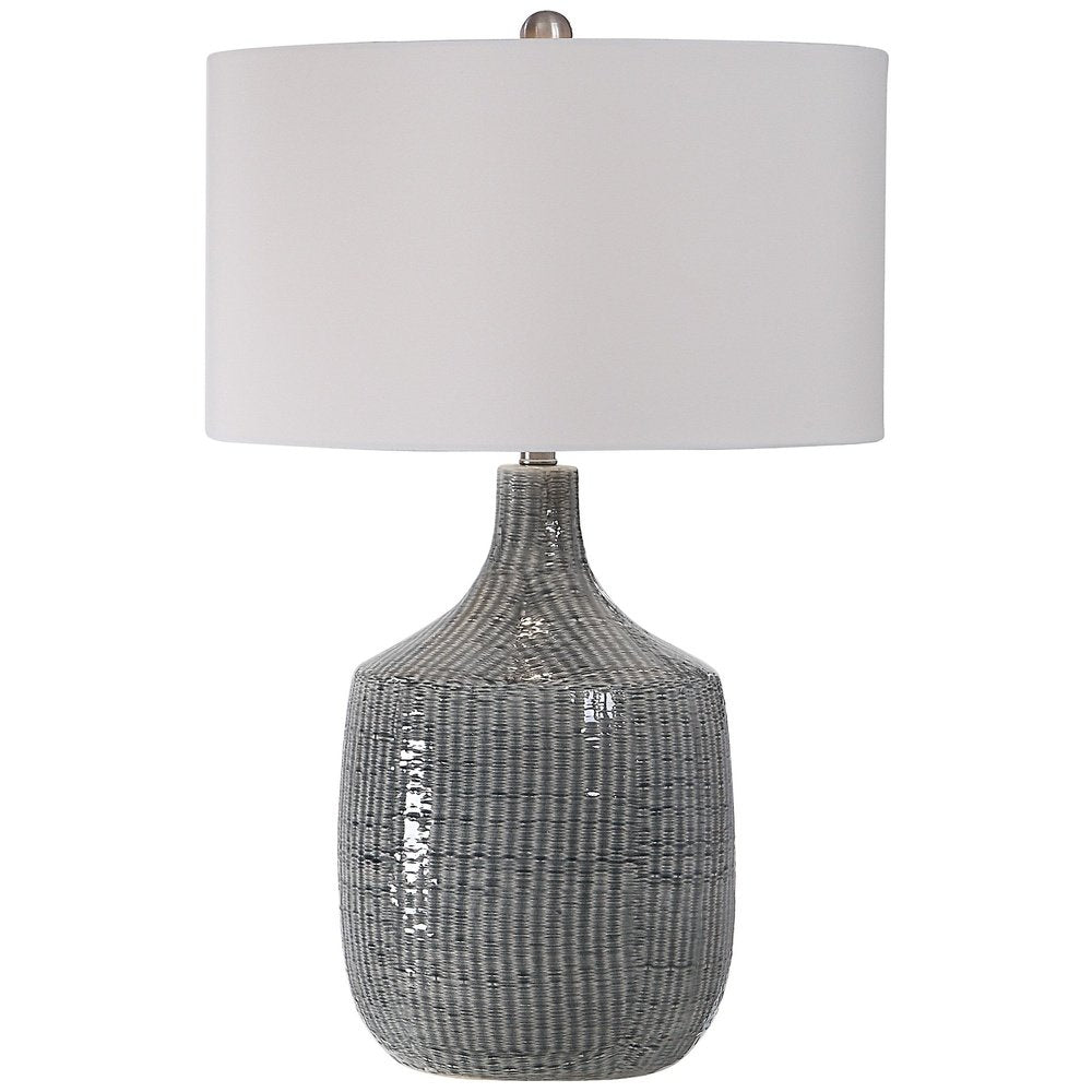 Product photograph of Uttermost Felipe Distressed Gray Table Lamp from Olivia's