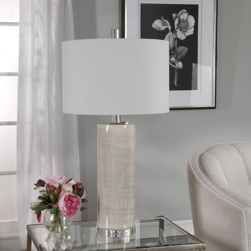 Product photograph of Uttermost Zesiro Modern Table Lamp from Olivia's.