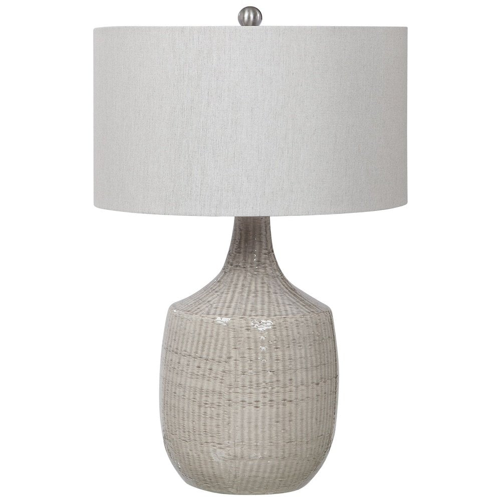 Product photograph of Uttermost Felipe Gray Table Lamp from Olivia's.