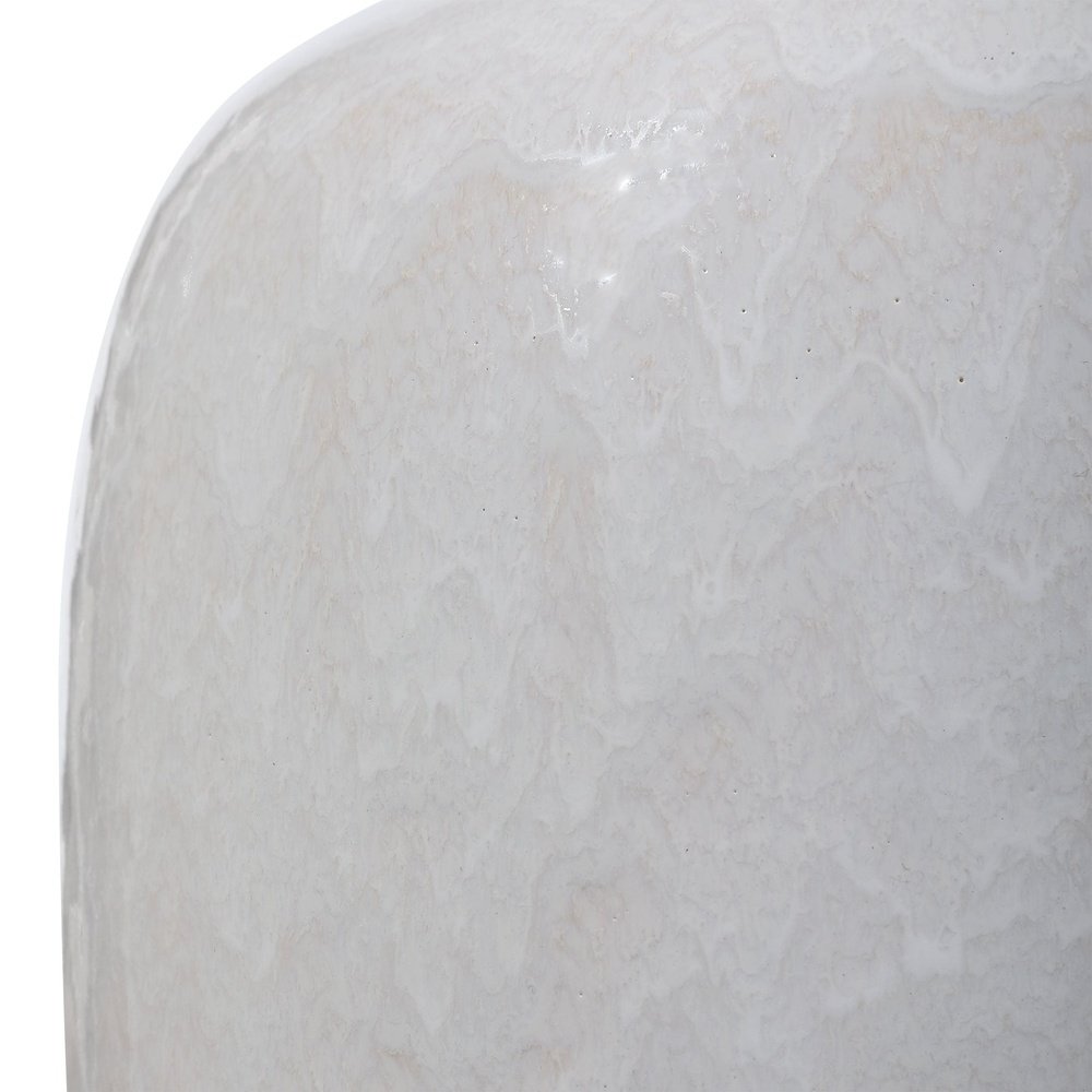 Product photograph of Uttermost Winterscape Glaze Table Lamp In White from Olivia's.