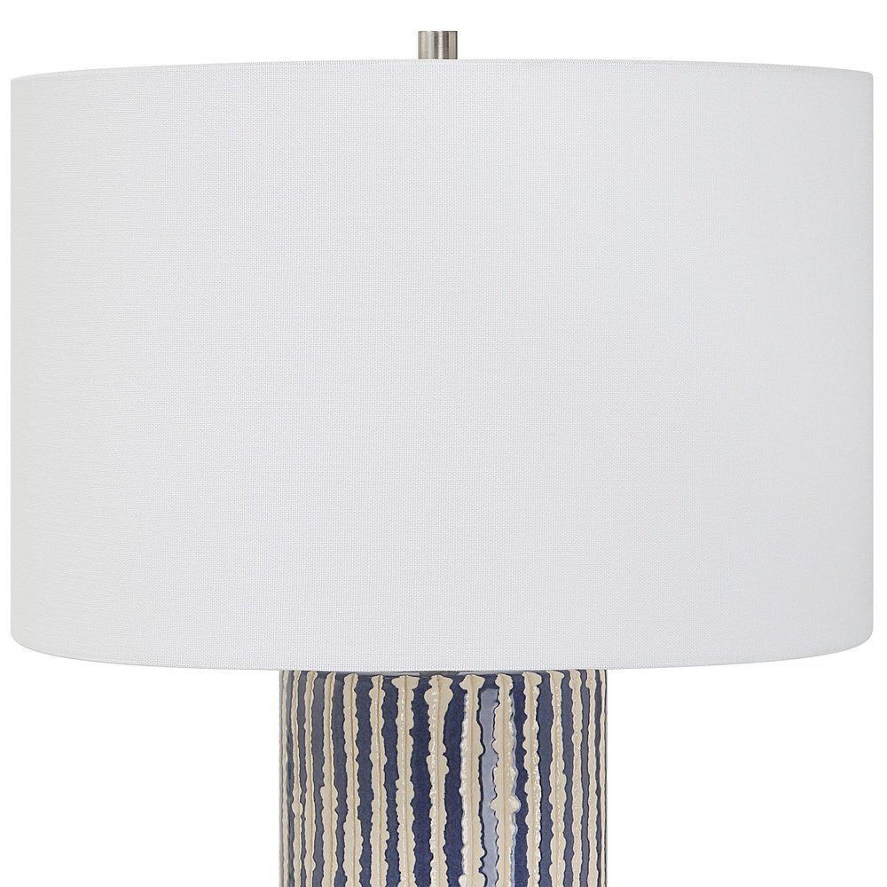 Product photograph of Uttermost Havana Blue Table Lamp from Olivia's.