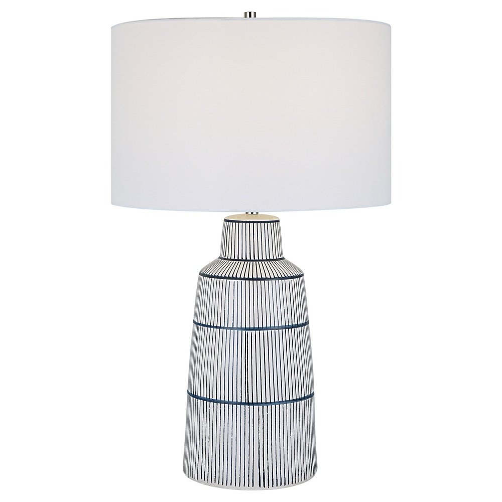 Product photograph of Uttermost Breton Nautical Stripe Table Lamp from Olivia's