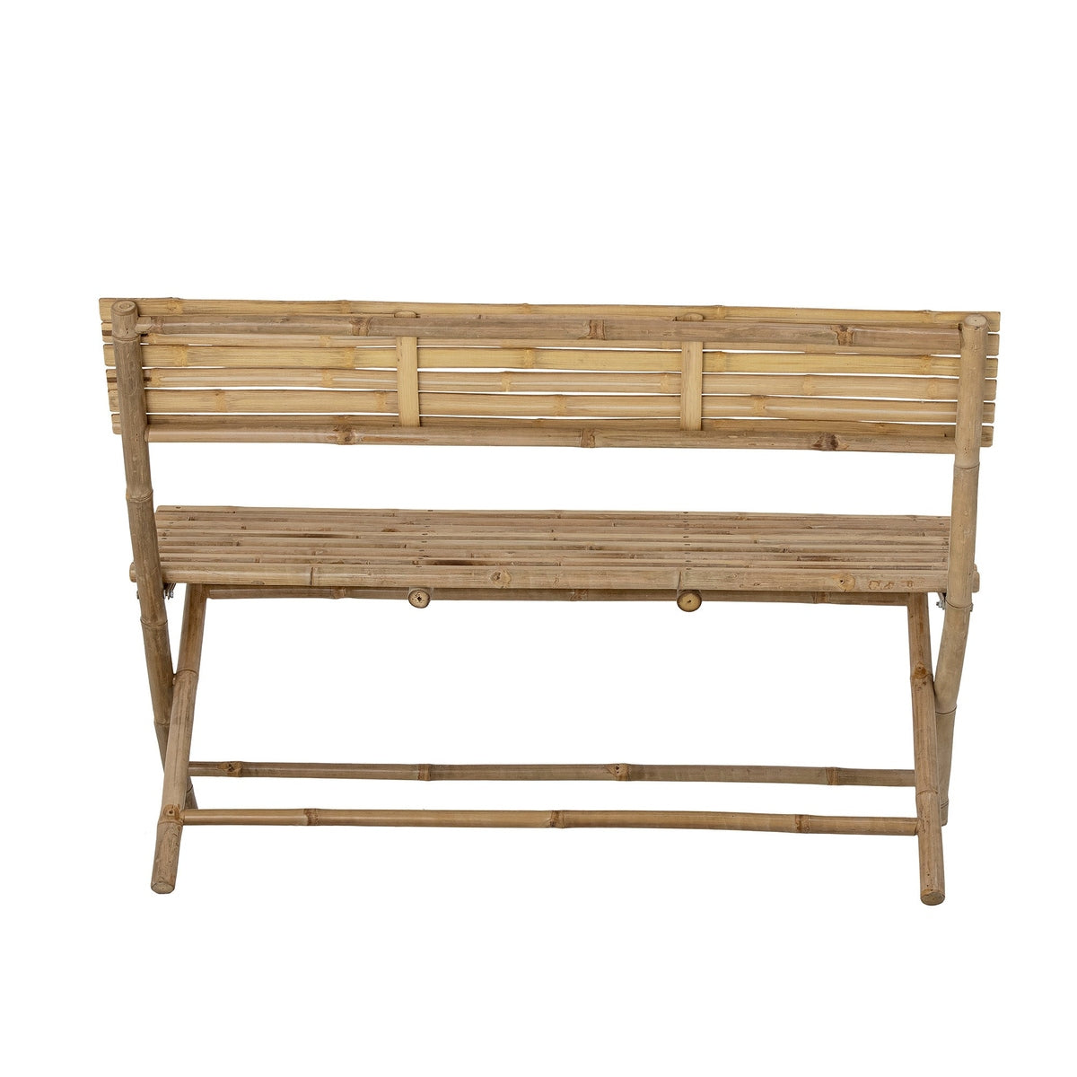 Product photograph of Bloomingville Outdoor Sole Bamboo Bench In Natural from Olivia's.