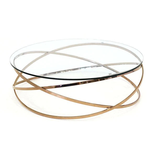 Product photograph of Tommy Franks Bistro Coffee Table In Gold from Olivia's