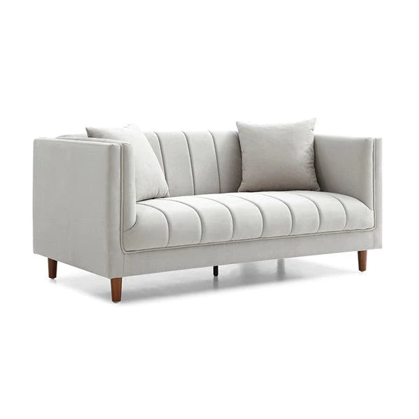 Product photograph of Tommy Franks Regency 2 Seater Lounge Sofa In Nappa French Grey from Olivia's.