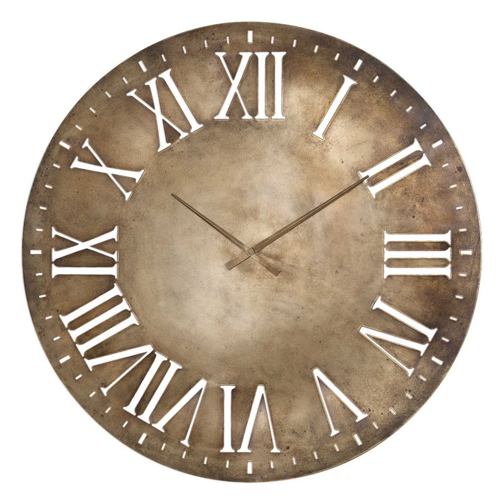 Product photograph of Uttermost Black Label Henrik Wall Clock from Olivia's