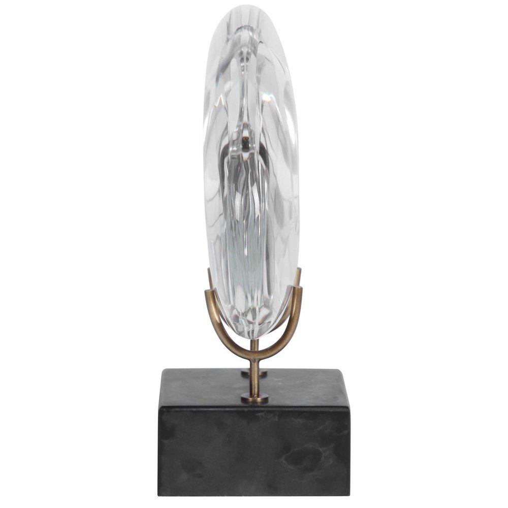 Product photograph of Uttermost Black Label Minion Sculpture - Crystal Reclining from Olivia's.