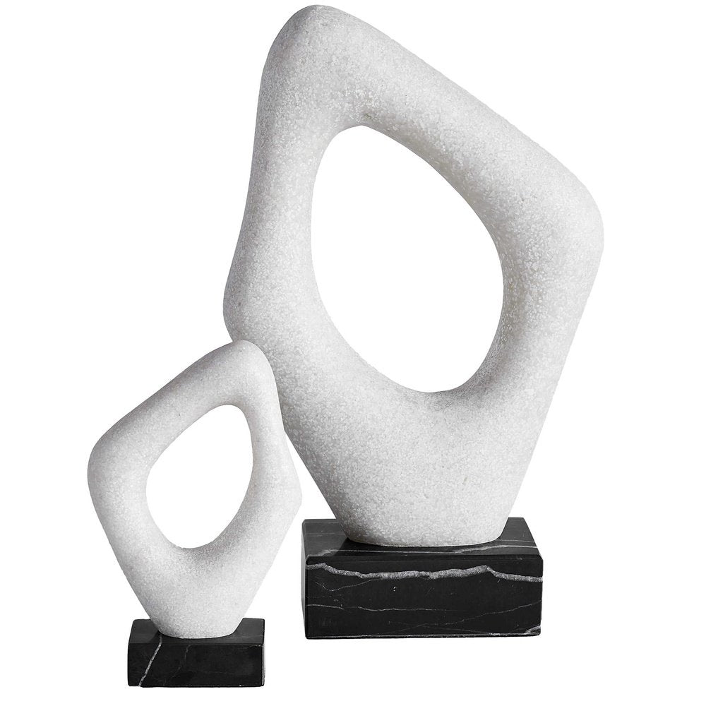 Product photograph of Uttermost Black Label Stone Cavern Sculptures - Set Of 2 from Olivia's