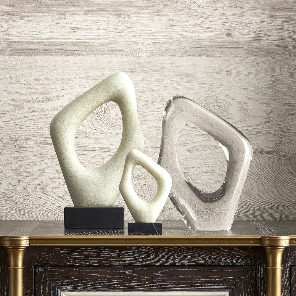 Product photograph of Uttermost Black Label Stone Cavern Sculptures - Set Of 2 from Olivia's.