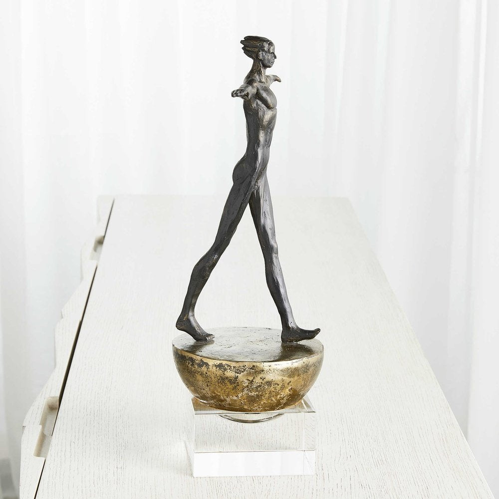 Product photograph of Uttermost Black Label Man Finding Balance Sculpture from Olivia's.