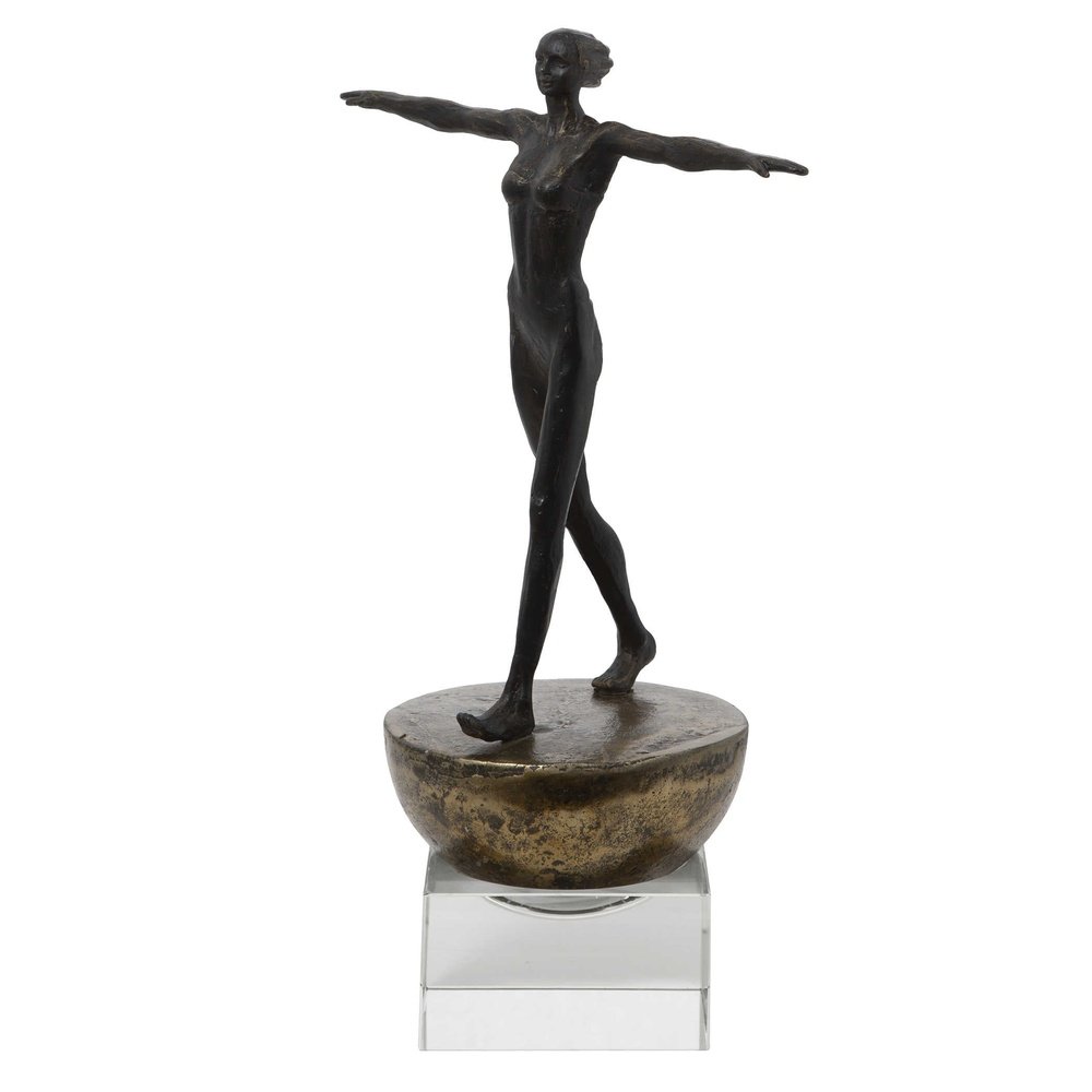 Product photograph of Uttermost Black Label Woman Finding Balance Sculpture from Olivia's