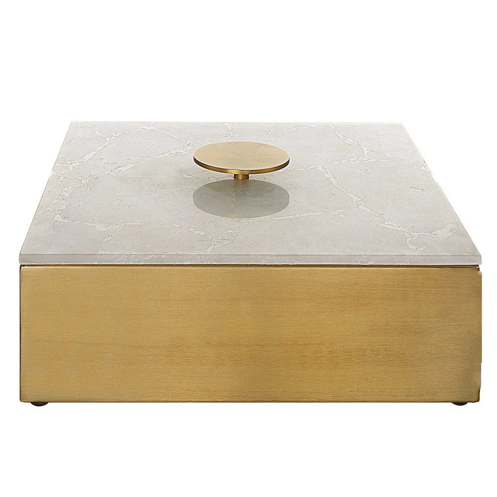 Product photograph of Uttermost Black Label Lucent Box - Square from Olivia's