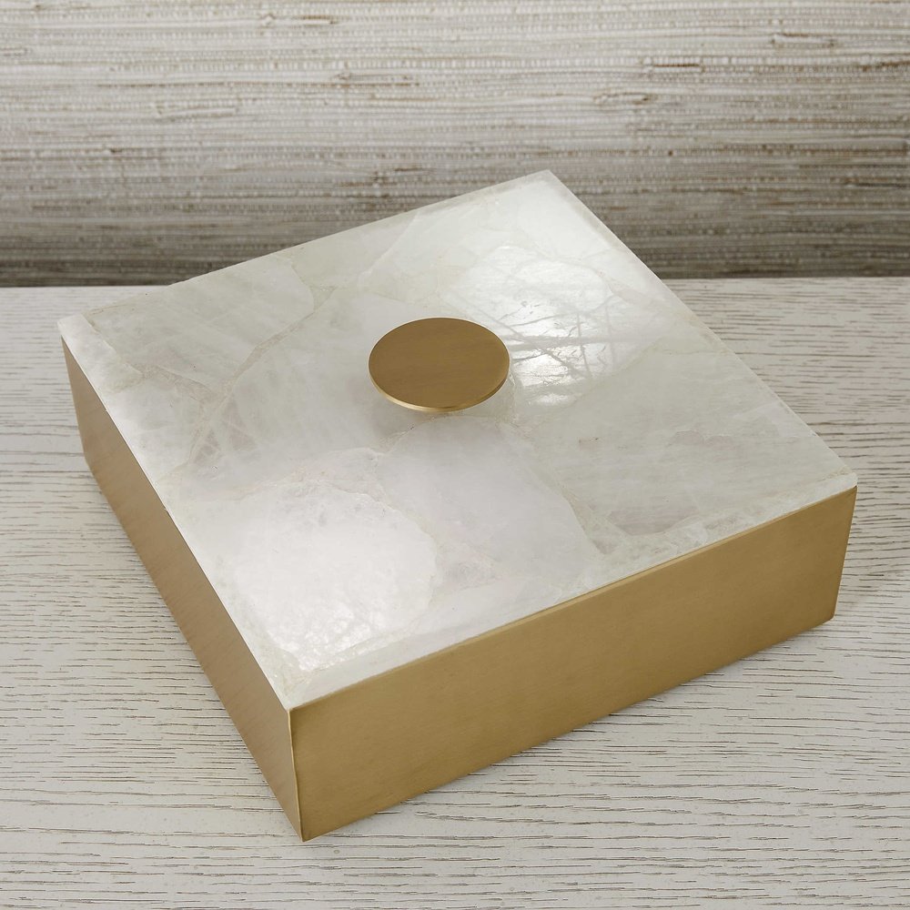 Product photograph of Uttermost Black Label Lucent Box - Square from Olivia's.