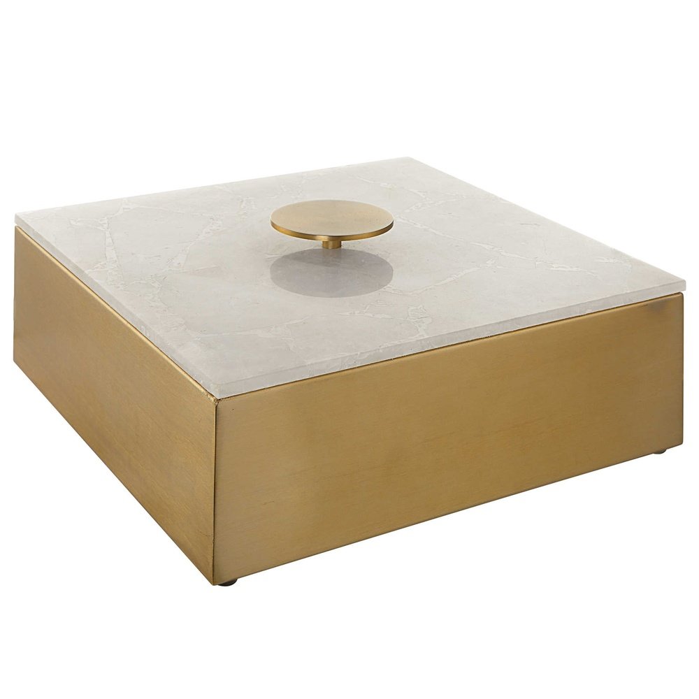 Product photograph of Uttermost Black Label Lucent Box - Square from Olivia's.