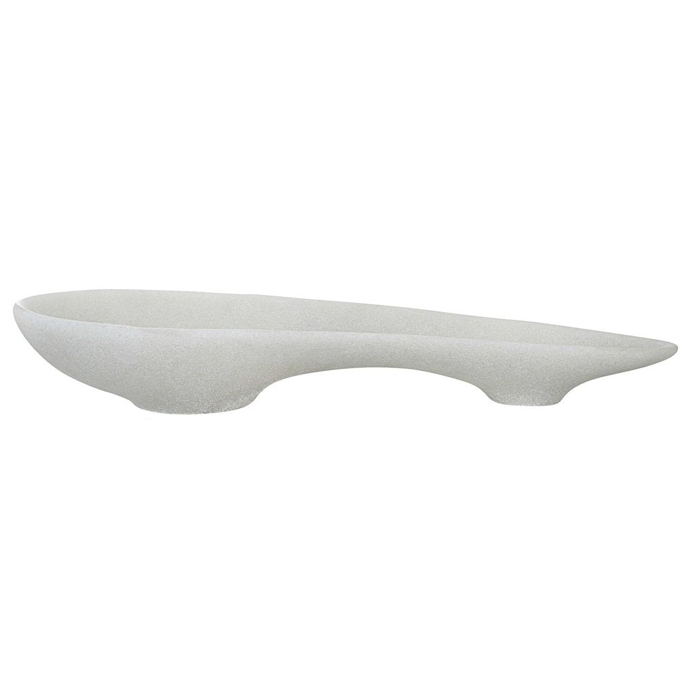 Product photograph of Uttermost Black Label Double Scoop Bowl - White from Olivia's