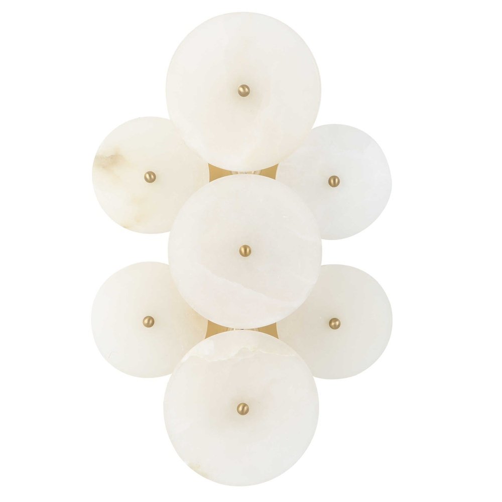 Product photograph of Uttermost Black Label Alabaster Radiance Wall Light from Olivia's.