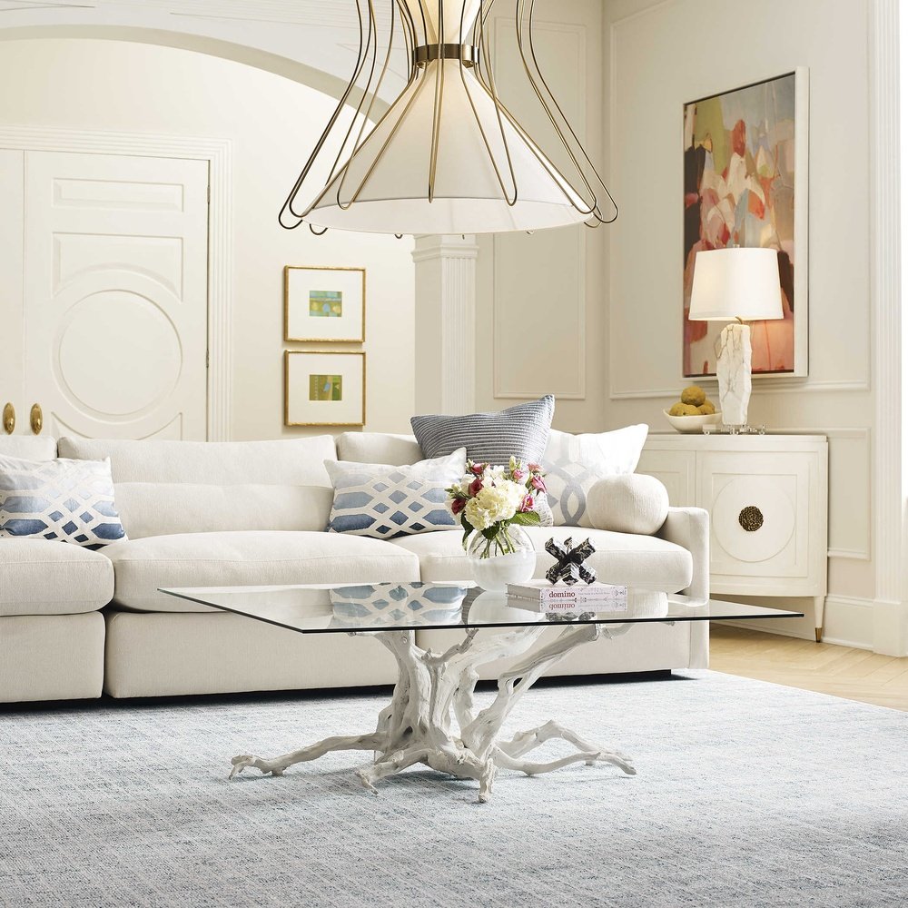 Product photograph of Uttermost Black Label Big Sur Coffee Table - White from Olivia's.