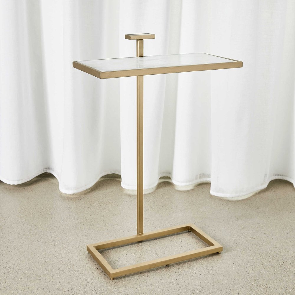 Product photograph of Uttermost Black Label Jewel Pull Up Accent Table - Rectangle from Olivia's.