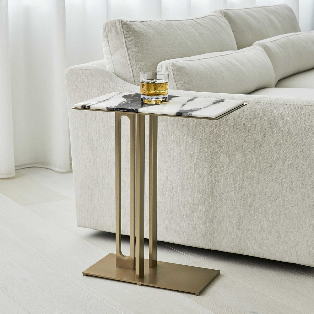 Product photograph of Uttermost Black Label Cantilever Accent Table from Olivia's.