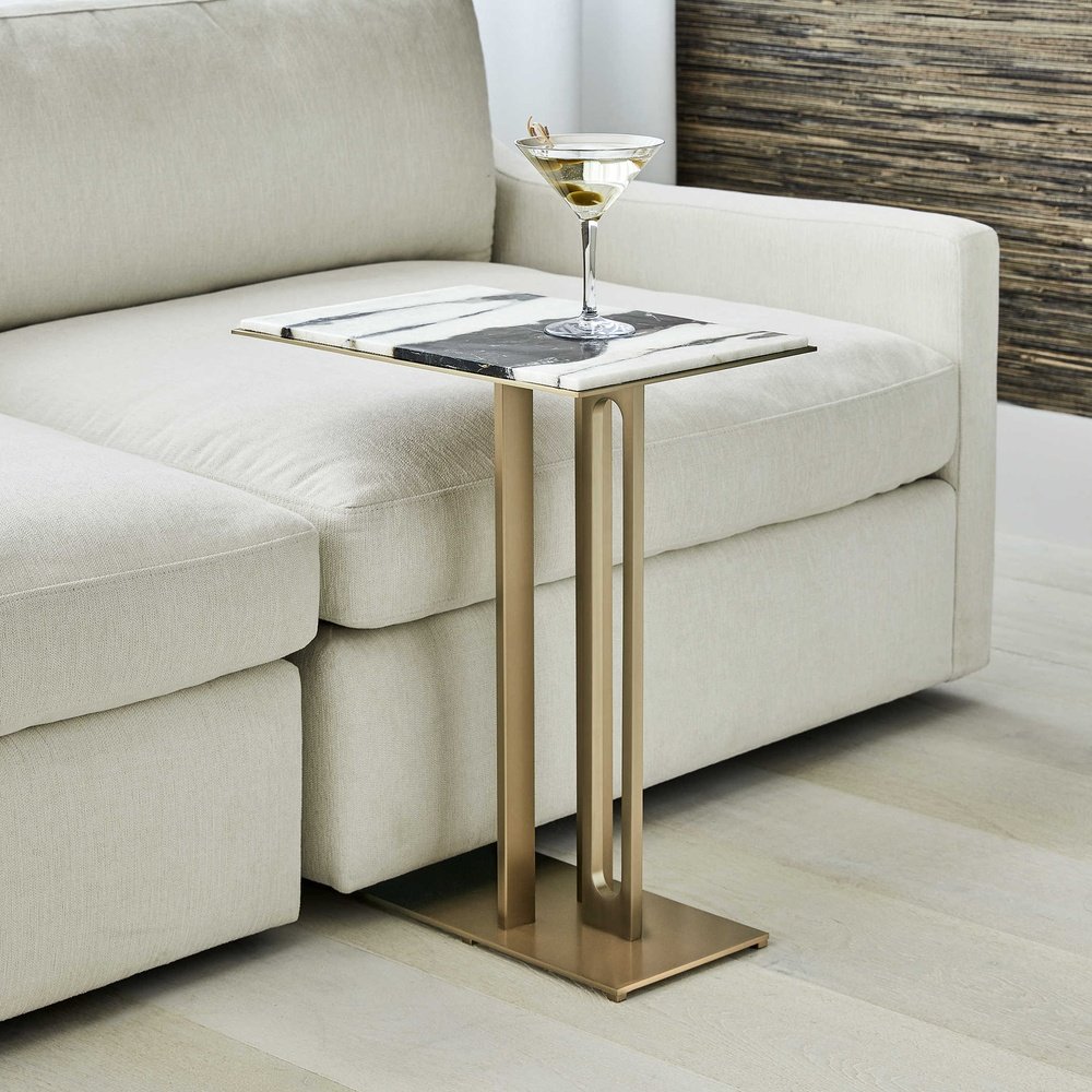 Product photograph of Uttermost Black Label Cantilever Accent Table from Olivia's.