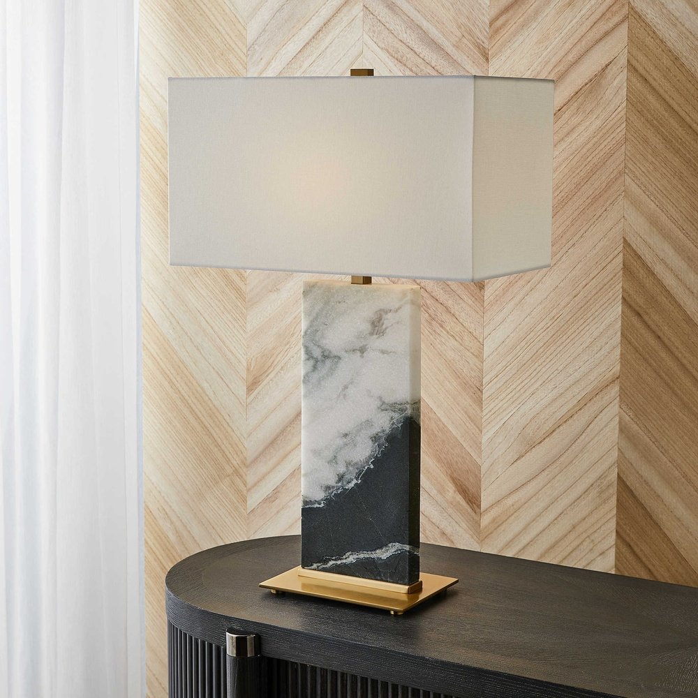 Product photograph of Uttermost Black Label Panda Table Lamp from Olivia's.
