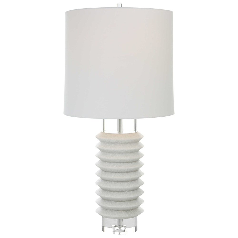 Product photograph of Uttermost Black Label Accordion Table Lamp from Olivia's