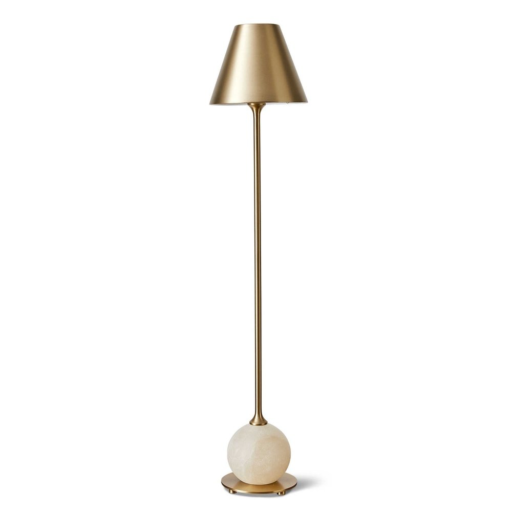 Product photograph of Uttermost Black Label Poise Buffet Lamp - Brass from Olivia's