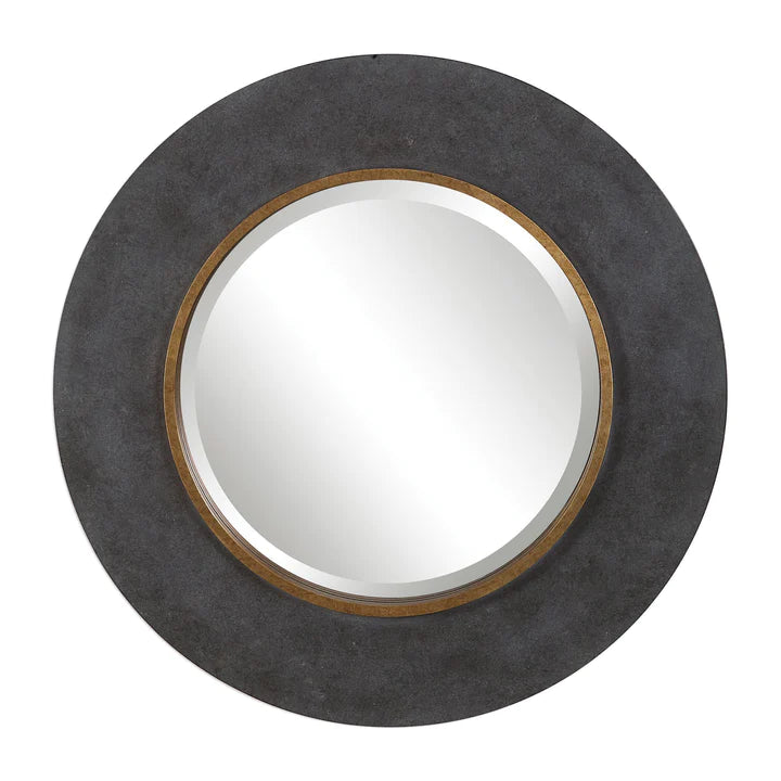 Product photograph of Mindy Brownes Saul Round Mirror from Olivia's