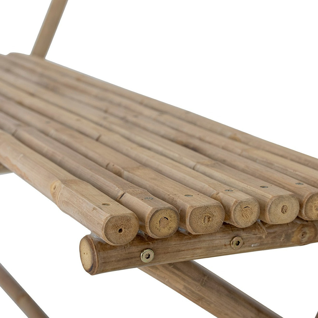 Product photograph of Bloomingville Outdoor Sole Bamboo Bench In Natural from Olivia's.