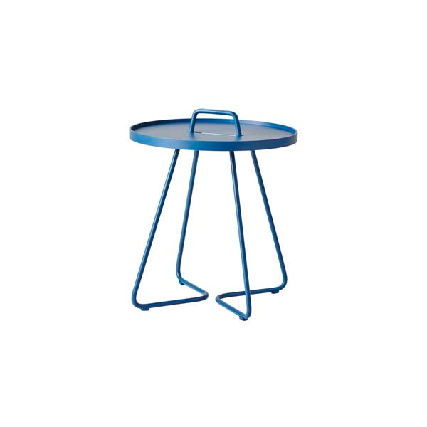 Product photograph of Cane-line On-the-move Outdoor Side Table Small Dusty Blue from Olivia's