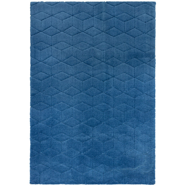 Asiatic Carpets Cozy Knitted Rug Navy 120 X 170cm