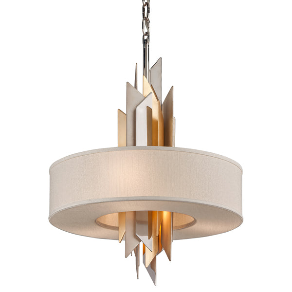 Product photograph of Hudson Valley Lighting Modernist Hand-crafted Iron And Stainles 4lt Pendant from Olivia's