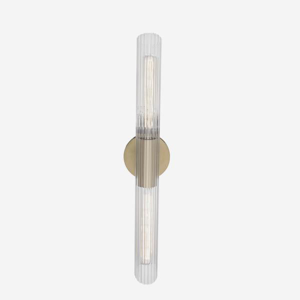 Product photograph of Andrew Martin Cecily Wall Light Aged Brass Large from Olivia's