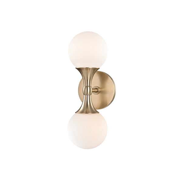 Product photograph of Hudson Valley Lighting Astoria Steel 2 Light Wall Sconce from Olivia's