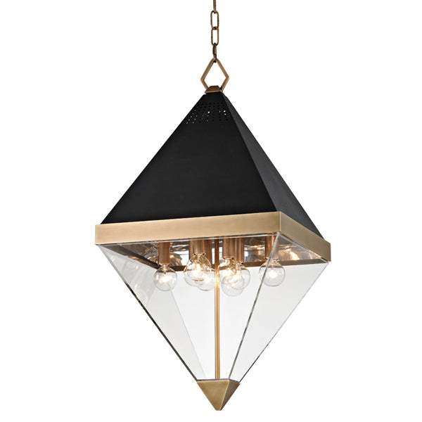 Product photograph of Hudson Valley Lighting Coltrane Steel 8 Light Pendant from Olivia's