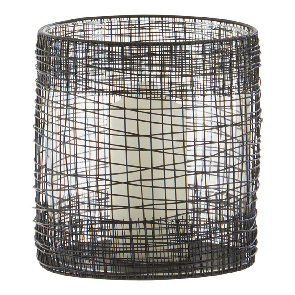 Product photograph of Olivia S Lantern Toni Black Cylindrical Small from Olivia's.