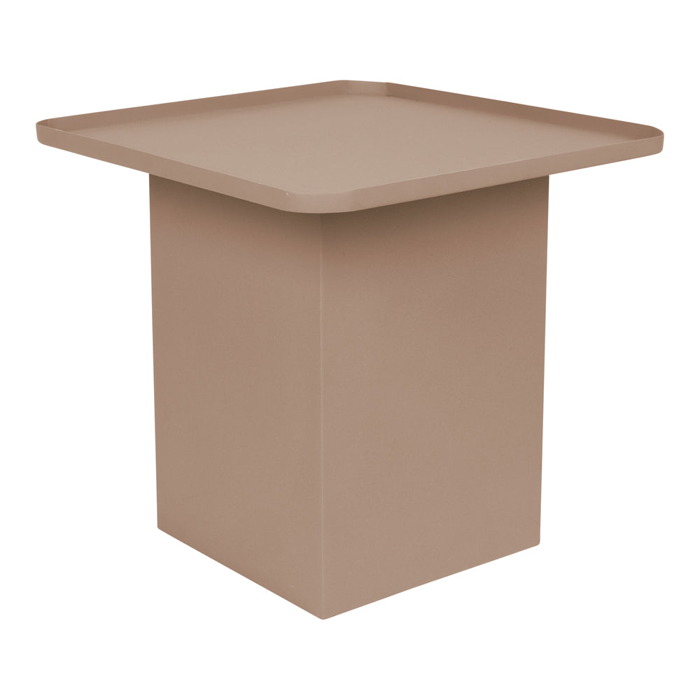 Product photograph of Olivia S Nordic Living Collection - Suri Square Side Table In Pink from Olivia's
